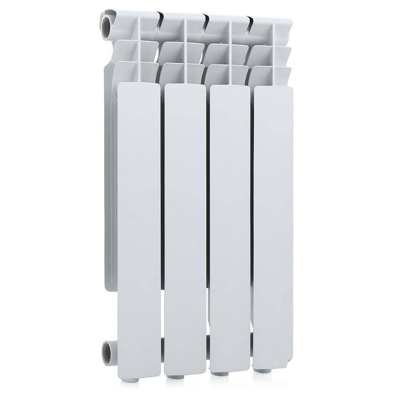 Радиатор Биметаллический AQUAPROM  4 секции, 500мм/80мм, 130Вт, белый, — купить в Кургане, цены в интернет-магазине «АкваТехника»