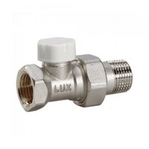 Клапан регулируемый запорный LUXOR DD121 1/2",  прямой со сгоном — купить в Кургане, цены в интернет-магазине «АкваТехника»