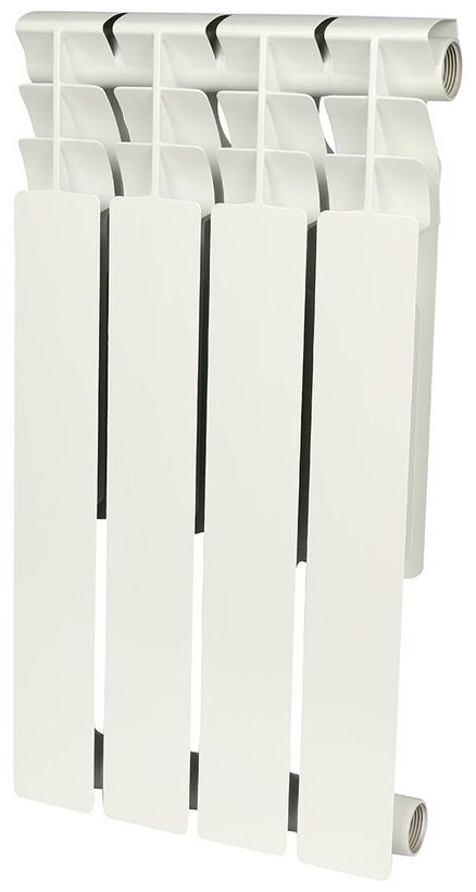 Радиатор Биметаллический ROMMER  Optima 4 секции, 500мм/80мм, 125Вт, белый, — купить в Кургане, цены в интернет-магазине «АкваТехника»
