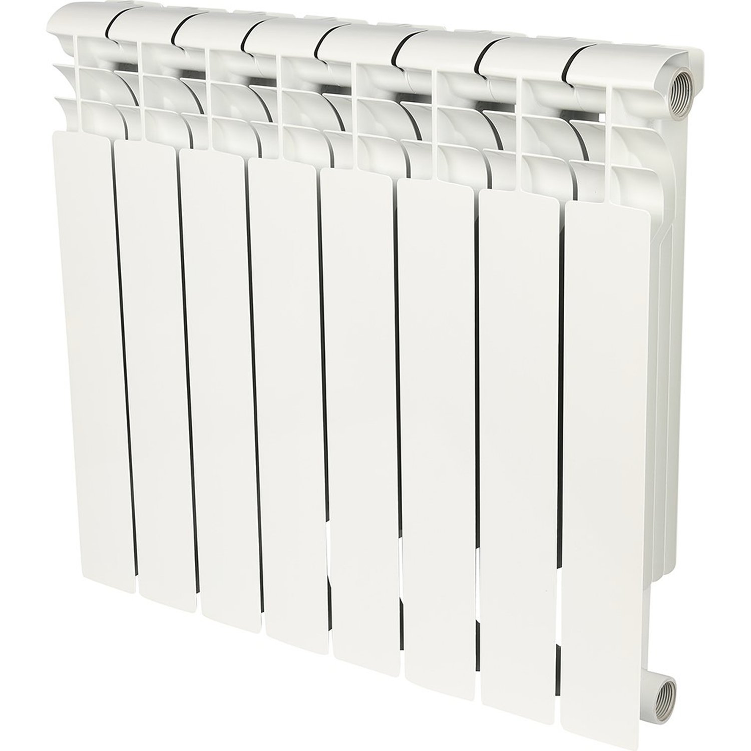 Радиатор Биметаллический AQUAPROM  8 секций, 500мм/80мм, 130Вт, белый, — купить в Кургане, цены в интернет-магазине «АкваТехника»